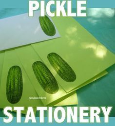 the pickle stationery is ready to be cut into pieces and put on top of each other