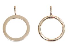 15mm Round Circle Pendant Charm Holder 14K Gold M4017 Aurora Designer Modern Jewelry With Interchangeable Round Pieces, Modern Interchangeable Round Jewelry, Modern Jewelry With Lobster Clasp And Round Pendant, Charm Holder, Round Circle, The Circle, Circle Pendant, Necklace Chain, Different Styles