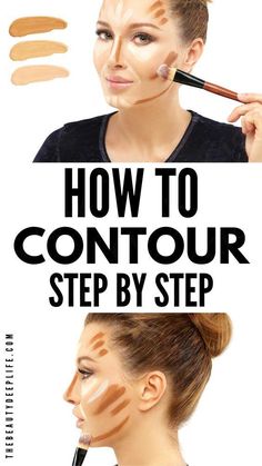 Contouring is a technique that can help enhance your natural features and give you a more sculpted appearance. This guide will show you how to contour for your face shape so that you can look your best. Plus, find out specific tips for contouring different features like the nose and cheekbones.  ... more Contour Step By Step, Contour For Round Face, Thinner Face, How To Contour Your Face, Contour And Highlight, How To Contour, Facial Contouring