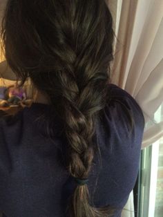 Messy Braids, Penteado Cabelo Curto, روتين العناية بالبشرة, French Braid, Dream Hair, Aesthetic Hair, Messy Hairstyles, Dark Hair, Pretty Hairstyles