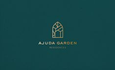 the logo for a residence that is designed to look like a church with an arched window