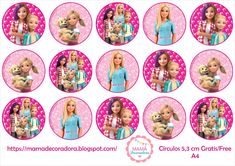 Mamá Decoradora: Kit imprimible Barbie Dreamhouse Adventures Barbie Barbie, Chelsea, Dream House, Disney, Birthday