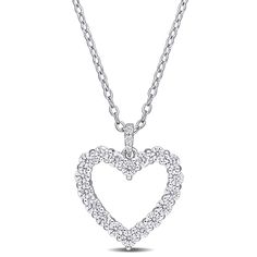 Moissanite Jewelry, Heart Pendant, Diamonds, Sparkle, Gemstones, Sterling Silver, Pendant, Silver, Gifts