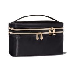 Sonia Kashuk™ Double Zip Train Case Makeup Bag - Black Europe Planning, Bra Bags, Black Makeup Bag, Clear Cosmetic Bag, Sonia Kashuk, Makeup Train Case, Makeup Bag Organization, Perfectly Posh, Black Makeup