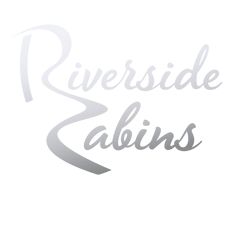 the riverside & plains logo on a white background with silver lettering that reads, riverside and