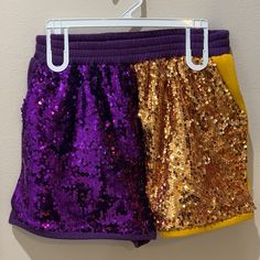 Brand New From Lexispinkkloset.Com Gold Sequin Shorts, Distressed High Waisted Shorts, Mardi Gras Outfits, White Lace Shorts, Olive Green Shorts, Scalloped Shorts, Womens Black Shorts, Gingham Shorts, Orange Shorts