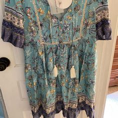 Nwt, Light And Flowy. Fits Slightly Large, So Could Fit Small Or Medium Sized People. Hits At The Knees. Floral Boho Dress, Athleta Dress, Silk Shift Dress, Peach Dress, Purple Mini Dresses, Scoop Neck Dress, Boho Floral Dress, Chambray Dress, Embroidered Tunic