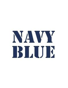 the navy blue logo is shown on a white background, and it says navy blue