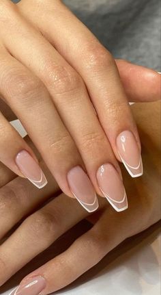 Simple Graduation Nails, Trip Nails, Grad Nails, French Manicure Nail Designs, Future Nails, Manicure Nail Designs, Valentine Nails, French Manicure Nails, Her Nails