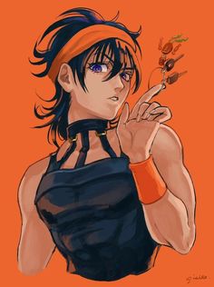 Fugo Narancia, Narancia Ghirga, Star Platinum, Jojo Reference, Jojo's Adventure, Bizarre Art, Jojo Parts, Jojo Bizzare Adventure, Fanarts Anime