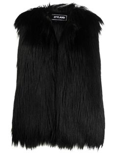 Faux Fur Gilet, Black Faux Fur Jacket, Black Png, Fur Gilet, Feather Jacket, Vest Designs, Exclusive Fashion, Shearling Jacket, Environmental Impact