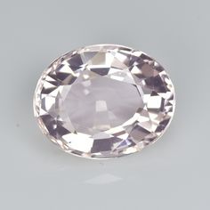 an oval cut diamond on a white background