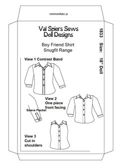 the sewing pattern for an blouse and shirt