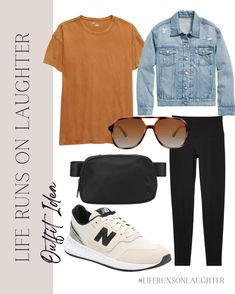 Casual Shoe Outfits, Park Playdate Outfit, Comfy Spring Outfits Casual Looks, Basic Spring Outfits, Spring Weekend Outfit, Athleisure Outfits Spring, Spring Outfit Idea, Casual Spring Outfit, Casual Weekend Outfit