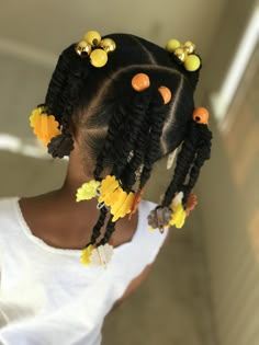 Barrette Hairstyles Kids Black, Hair Balls Hairstyle, Kids Curly Hairstyles, Girl Hair Dos