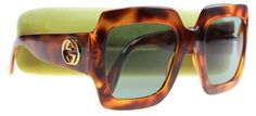 Gucci Women's Urban Collection GG0053S 0053/S 002 Havana/Gold Square Sunglasses Plastic Sunglasses, Walmart Shopping, Havana, Square Sunglasses, Saving Money, Save Money, Money, Sunglasses