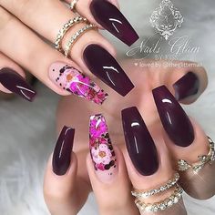 Nail Acrylic, Awesome Nails, Glamour Nails, Short Nails Art, Christmas Nails Acrylic, Coffin Nails Long, Winter Nail Designs, Color Chocolate, Short Nail Designs