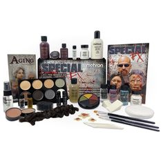 Mehron's Special FX Kit is equipped with all the makeup and tools needed to create any SFX makeup look from beginner to advanced. The perfect kit for Halloween makeup, cosplay, or any gory makeup looks you are trying to achieve. This kit contains over $225 worth of our best special effects makeup items. Plus Free Shipping on this kit! Kit includes: 3D FX & Adhesives: Liquid Latex in Clear, 3D Gel in Clear, Rigid Collodion, Spirit Gum Adhesive, Modeling Putty/Wax™, Extra Flesh™, Crepe Hair, 2 Pro Horror Cosplay, Make Up Kits, Aging Makeup, Scary Night, Complete Makeup, Performance Makeup, Mehron Makeup, Special Fx Makeup, Types Of Makeup