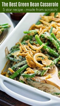 the best green bean casserole recipe made from scratch