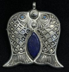 Afghan Kuchi Tribal Ethnic Brass Double Fish Handmade Pendant Lapis Lazuli Stone | eBay Traditional Fish-shaped Jewelry For Gift, Traditional Fish-shaped Jewelry Gift, Peacock Pendant, Lapis Lazuli Stone, Handmade Pendant, Handmade Pendants, Lapis Lazuli, Antique Jewelry, 1 Piece