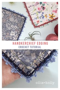 an image of handmade edging with crochet