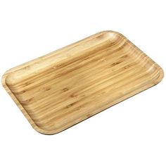 a wooden cutting board on a white background