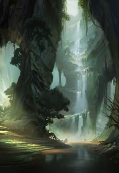 an image of a fantasy forest scene