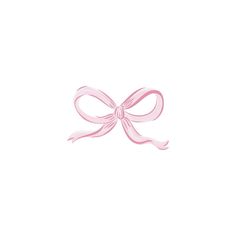 a pink ribbon with a bow on the top is shown in this image, it looks like