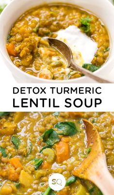 Lentil Soup Recipe, Simply Quinoa, Soup Recipes Slow Cooker, India Food, Lentil Recipes, Vegan Meal, The Liver