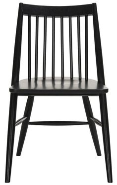 Safavieh Wren 19H Spindle Dining Chair | Dining Chairs |  Modishstore Navy Dining Chairs, Safavieh Furniture, Spindle Dining Chair, Cane Dining Chair, Dining Chair Design, Contemporary Bedroom Decor, Modway Furniture, Leather Dining Chairs, Wren