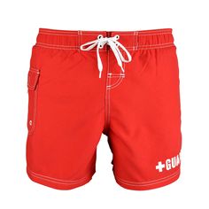 PRICES MAY VARY. 100% Polyester Side Cargo Pocket 'GUARD' on cross printed on lower left leg No Mesh Lining High quality womens Guard board shorts. Lifeguard Shorts, Lifeguard Swimsuit, Board Shorts Women, Huntington Beach Ca, Swim Brands, Halloween Party Costumes, Cargo Pocket, Top Selling, Costume Party