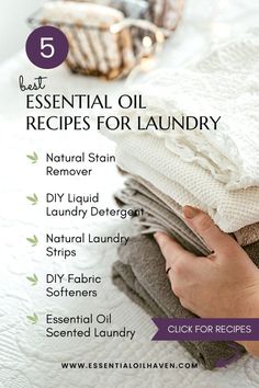 the best essential oil for laundry that you can use to clean your linens and keep them fresh