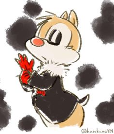 a drawing of a cat wearing a black dress and holding a red object in its paws