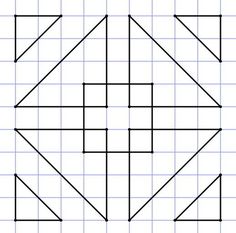 an image of a drawing with lines in the shape of squares and rectangles