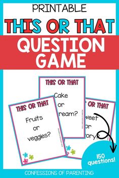 Get to know your friends and family better with these fun This or That questions! Perfect for parties, gatherings, or just a casual hangout, this game will spark interesting conversations and laughter.