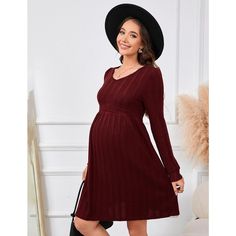 maternity dress for women maternity dresses long sleeve sweater plus size cute photoshoot v neck navy blue midi casual baby shower cocktail formal fall smocked high waist burgundy winter knit ribbed khaki spring wedding empire waist pregnant fashion