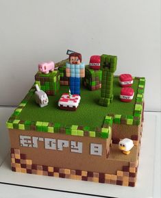 a cake made to look like a video game