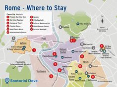 a map of rome where to stay