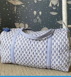 "Cotton Quilted block print weekend bags 100% cotton fabric SIZE: medium : 16\" x 8\" x 8 \" large : 18\" x 9\" x 9 Big Size :20\" x 10\" x 10\" If You Want Bigger Size  We Have  the bags feature two pockets each on the outside :Color : Assorted & We Have More Color please Send me massage  : Quilted Padding great for weekend getaways, beach trips and as carry on bags while travelling Ask me for custom orders, personalized pouches or wholesale CARE: Machine wash separately in cold water" Travel Duffle Bag Aesthetic, Cute Duffel Bags, Duffle Bag Aesthetic, Cute Duffle Bag, Carry On Bags, Cotton Travel Bag, Hand Luggage Bag, Weekend Duffle Bag, Personalized Pouch