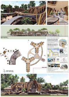 an architectural diagram shows the various stages of construction and how they are used to build it