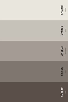 the shades of gray and white are shown in this color palette