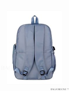 BagForLove - Versatile College Backpack with Letter Patch and Coin Purse, Ideal for Outdoors, Travel and School Product Description Color Blue Strap Type Adjustable Composition 100% Nylon Pattern Type Letter Bag Size Medium Material Polyamide Style Preppy Closure Type Zipper Type Classic Backpack Size Chart INCH CM Handle Height Strap Length Bag Height Bag Width Bag Length 3.1 inch 37.4 inch 17.7/3.5 inch 7.1/0.6 inch 11.8/7.1 inch Handle Height Strap Length Bag Height Bag Width Bag Length 8 cm Light Blue Travel Bags For Back To School, Functional Backpack, Letter Bag, College Backpack, Classic Backpack, Graduate School, School Bag, Coin Purse, High School