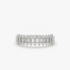 Wedding Rings | Symbol of Eternal Love – FERKOS FJ Interesting Jewelry, Diamond Anniversary Ring, Baguette Diamonds, Diamond Anniversary Rings, Diamond Anniversary