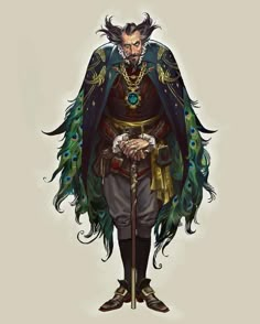 Wizard Art Character Design, Weird Character Design, Wizard Concept Art, Mystic Character, Villain Concept Art, Pirate Wizard, Dnd Character Portraits, Dnd Wizard, Digital Art Character Design