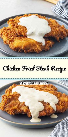 Want to enjoy a hearty meal without the guilt? This Chicken Fried Steak Recipe is your answer to a light dinner that doesn’t skimp on flavor! Perfect for weeknight dinners, it’s a must-try. Save it now so you can whip it up whenever the craving strikes! Fried Chicken Gravy, Chicken Fried Steak Recipe, Fried Steak Recipes, Golden Chicken, Savory Recipe, Amazing Chicken, Fried Steak, Cube Steak, Chicken Fried Steak