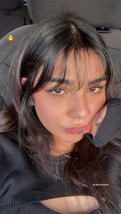 Bangstyle Hair Long Small Forehead, Layered Haircut With Bangs Wavy Hair, Wispy Bangs Bailey Spinn, Short Hair Bangs Thick Hair, Wispy Bangs Inspo Pics, Whispy Front Bangs Thick Hair, Brunette Haircut With Bangs, Wispy Curtain Bangs Shoulder Length Hair, Bangs With Baseball Hat