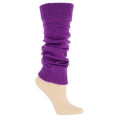 Gold Medal's women's leg warmers are here to keep you cozy this season. The knit, machine washable, fabric makes these a true ladies one sized item. With comfortable wide bands, they can be worn over your jeans and leggings, tucked into your boots, or any way you can imagine. A classic accessory like leg warmers are always appreciated and with their colors of purple, ivory, brown, black and navy blue, they make a great gift for your fashionista friends! Size: One Size.  Gender: female.  Age Grou Purple Leg Warmers Outfit, Purple Leg Warmers, Yellow Fuzzy Leg Warmers, Fitted Multicolor Leg Warmers, Purple Fitted Knee-high Socks, Knit Leg Warmers, Women Legs, Gold Medal, Bright Purple