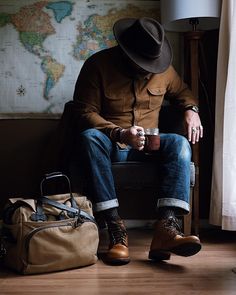 Rugged Menswear, Filson Bag, Filson Bags, Mode Country, Gentleman Mode, Don Pedro, Travel Trunk