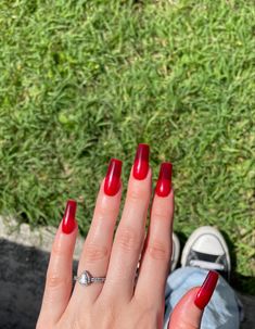 Dark Red Jelly Nails Acrylic, Red Jelly Nails Acrylic, Dark Red Jelly Nails, Jelly Nails Acrylic, Red Jelly Nails, Makeup Stuff