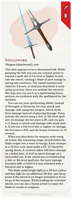 an article about swords and their uses